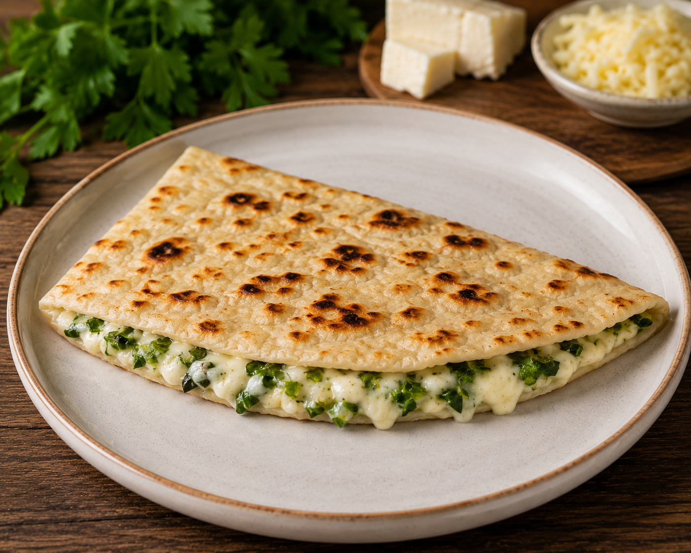 Gözleme · Käse & Petersilie