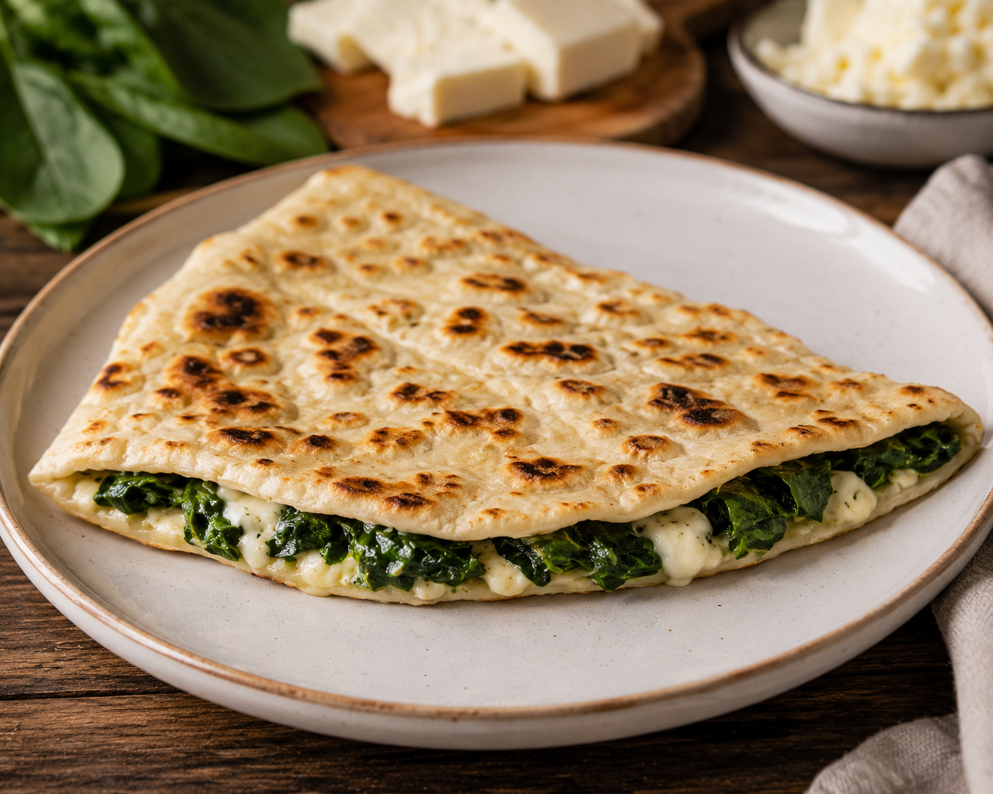 Gözleme · Spinat
